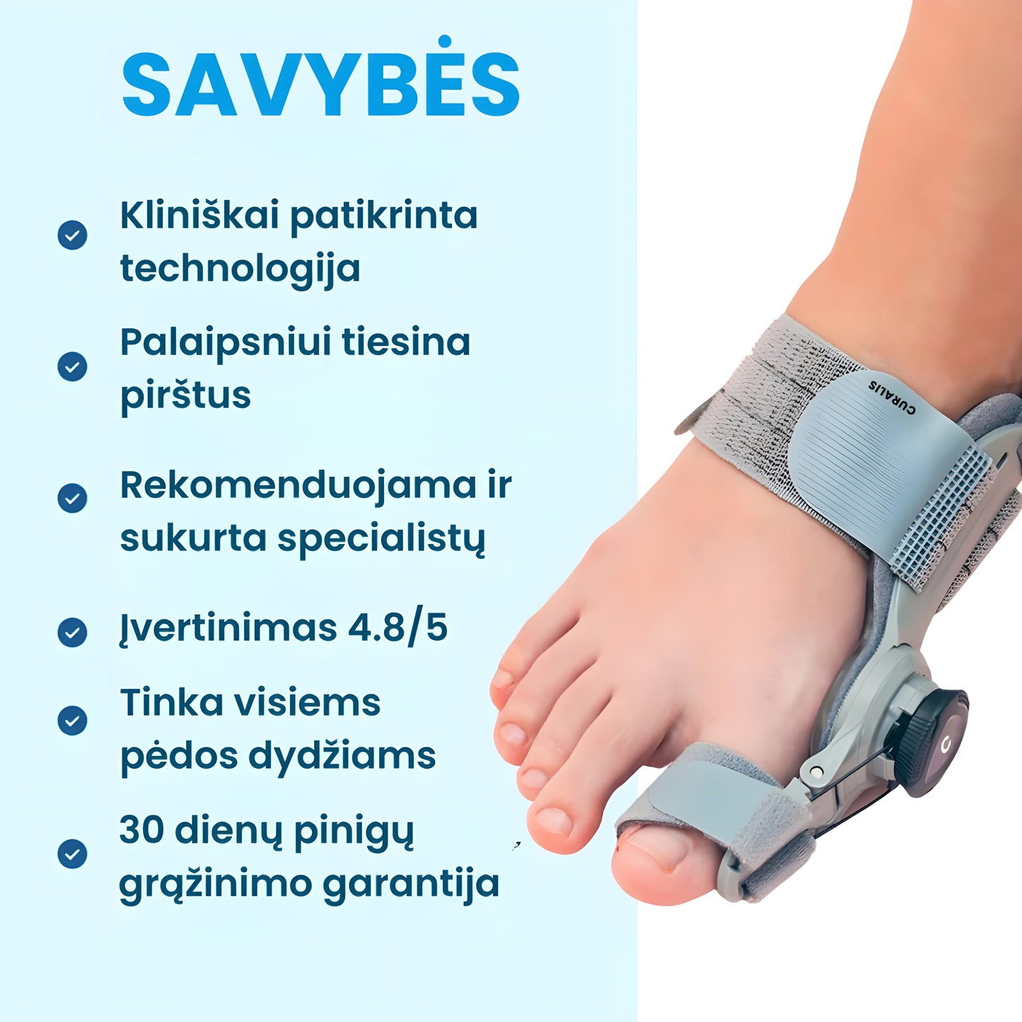 OrtoPlus™ Pėdų Kauliuko Korektorius